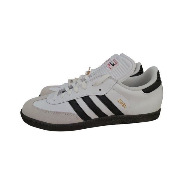 Adidas Samba Classic Mens Soccer Shoes Size 11.5 White & Black Leather - Picture 3 of 11